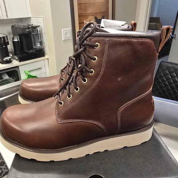 UGG Other - UGG CASON 1159790 LEATHER WATERPROOF WINTER BOOTS MENS SIZE 10 DARK CHESTNUT NEW